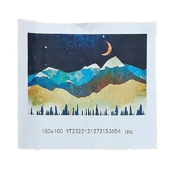 Starry Night Tapestry Wall Hanging for Living Room Bedroom New Space Frog Design - Picture 6 of 8